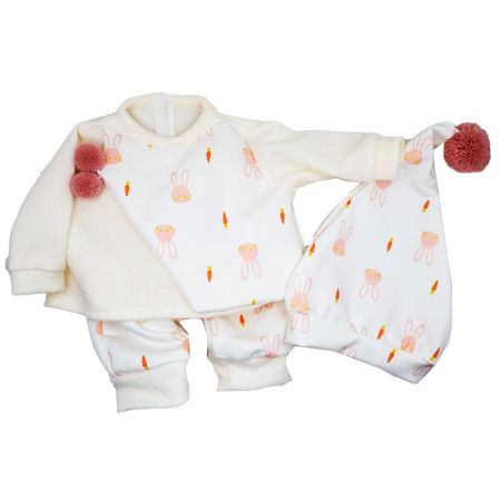 Ropa bebé Elegance pijama coelhos 45 cm