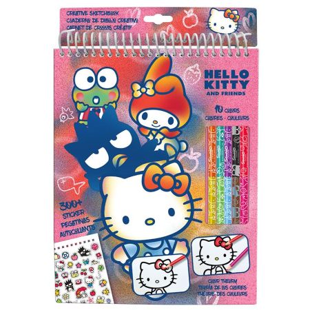 Set de colorir com lápis de cores Hello Kitty