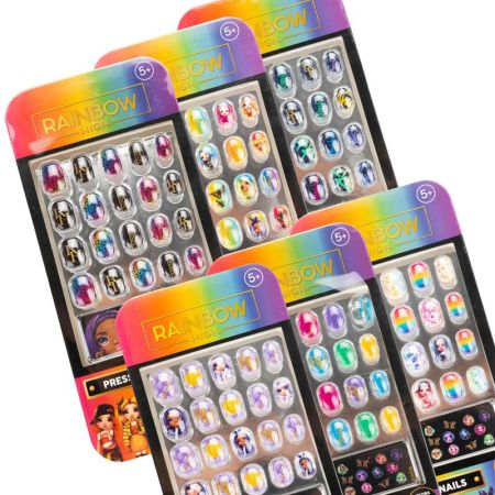 Conjunto de unhas Rainbow High