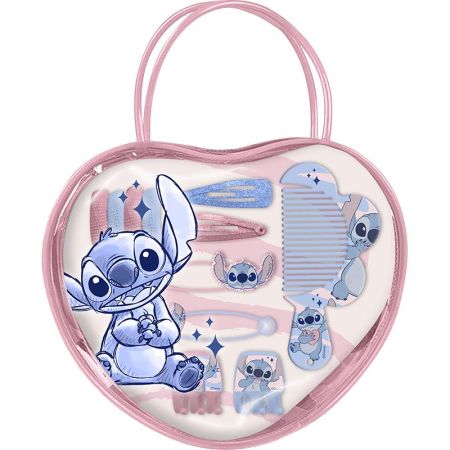 Stitch Mala coração com acessórios de cabelo