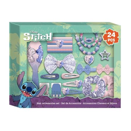 Stitch conjunto de jóias e acessórios 24 peças
