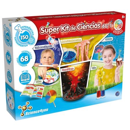 Science 4you Super Kit de ciencias 6 en 1