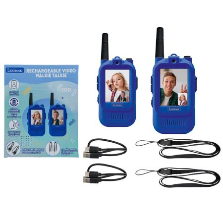 Walkie Talkie com c&acirc;mara azul