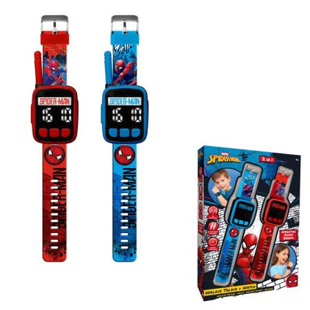 Walkie Talkie e relógio 2 em 1 Slim Spiderman