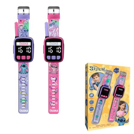 Walkie Talkie relógio 2 em 1 slim Stitch