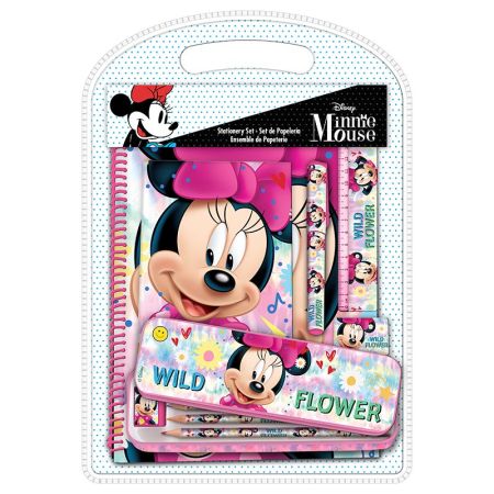 Conjunto de papelaria da Minnie