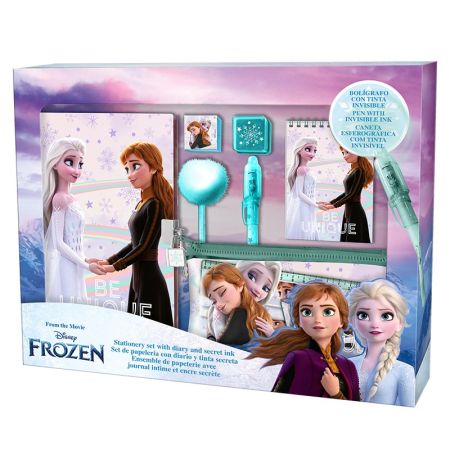 Conjunto de papelaria e autocolantes Frozen