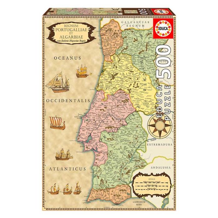 Educa Borrás - Mapa de Portugal Puzzle 150 Peças