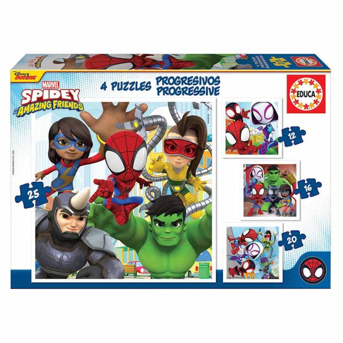 Spidey and his amazing friends - online puzzle