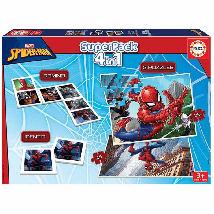 Comprar Educa superpack 4 em 1 jogos Spiderman de Educa