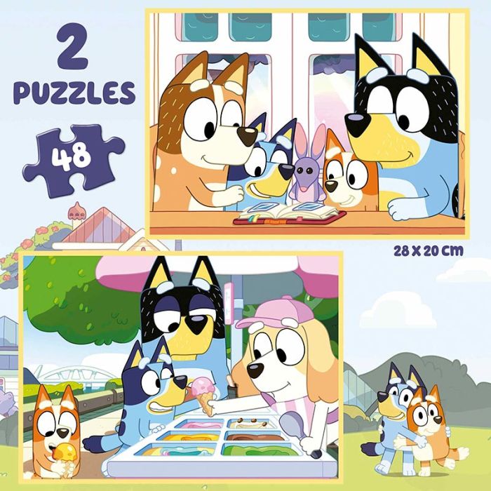 Comprar Educa puzzle 2x48 Bluey em mala de Educa♊️ Explore o melhor do ...