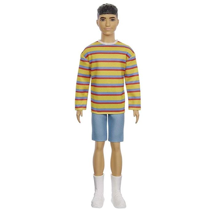 Comprar Boneco Ken Fashionista Asiático camiseta às riscas de