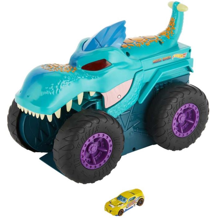 Comprar Pista Hot Wheels Monster Trucks Rex mastiga carros de Hot Wheels