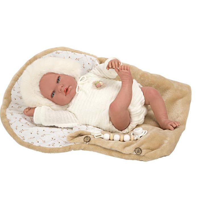 Boneca baby reborn de 40cm, boneca realista de corpo macio com