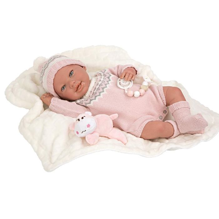 Comprar Boneca reborn 45 cm Anais manta e peluche de Arias