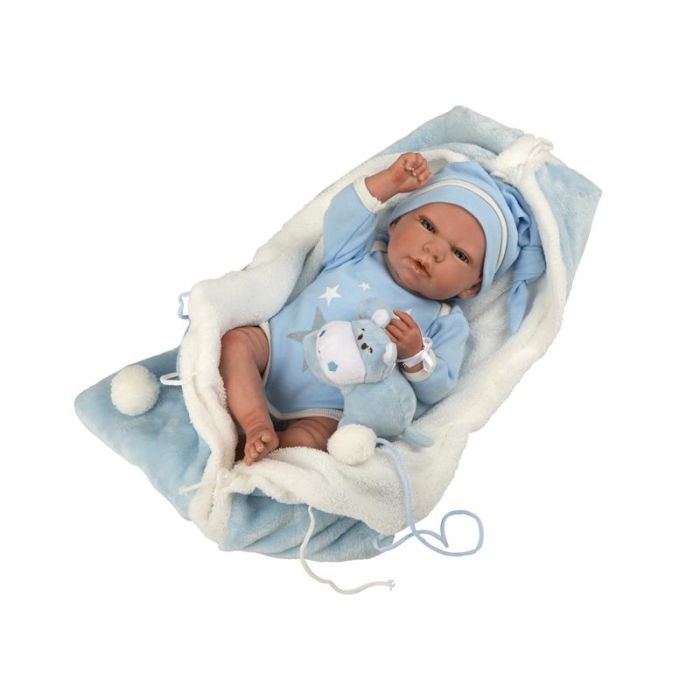 Comprar Bebé Reborn Carlos 40cm c/ Manta e Peluche de Arias