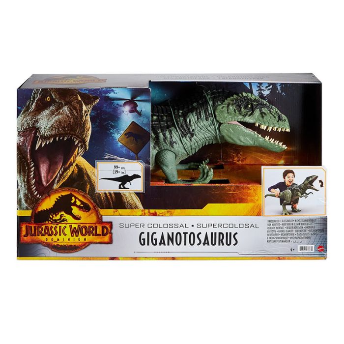 Comprar Jurassic World Dinossauro Giganotosaurus gigante de Mattel