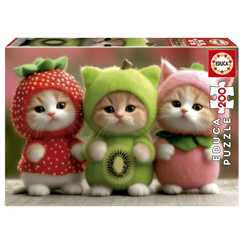 Educa puzzle 200 gatos frutais