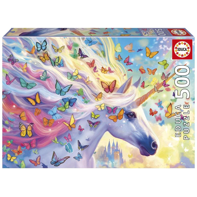 Educa puzzle 500 unicórnios arco-íris