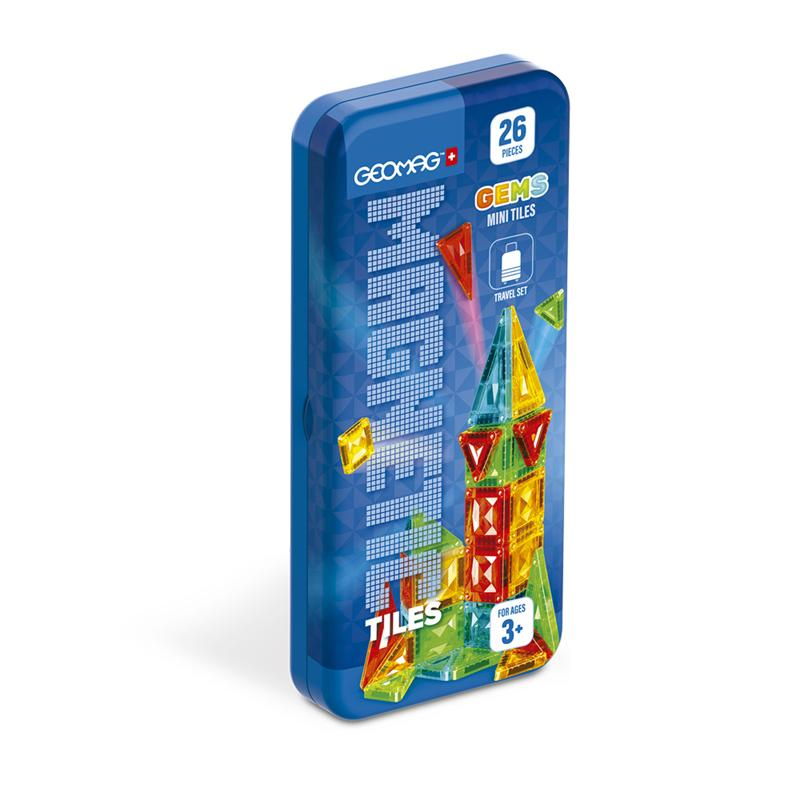 Geomag magnetics mini tiles travel 26 peças