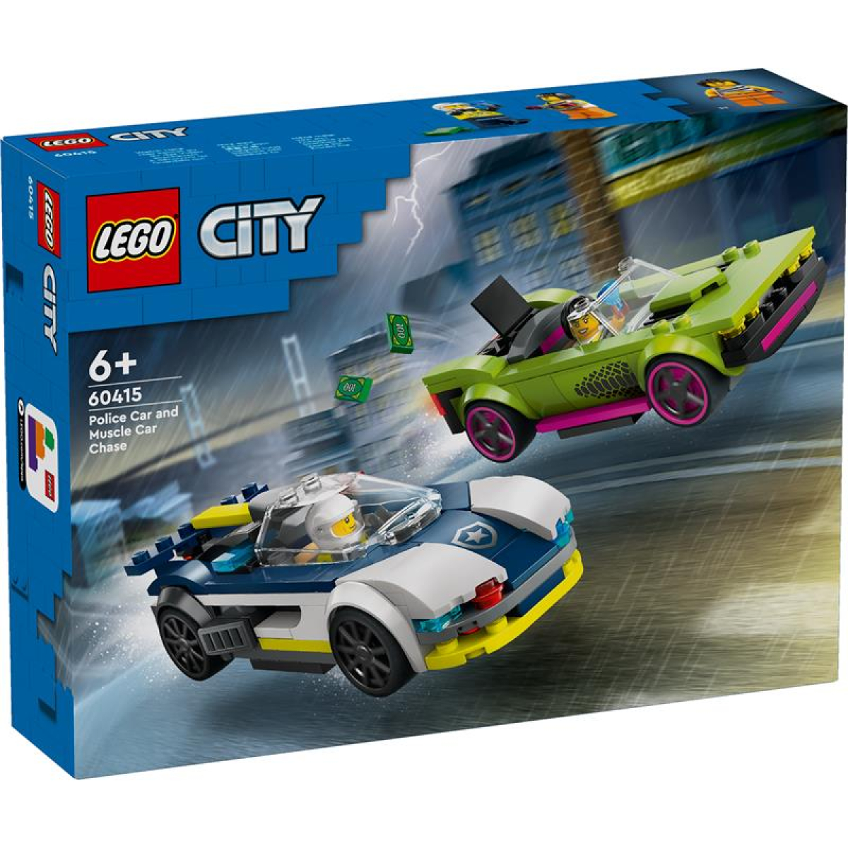 Lego City carro de polícia e potente desportivo
