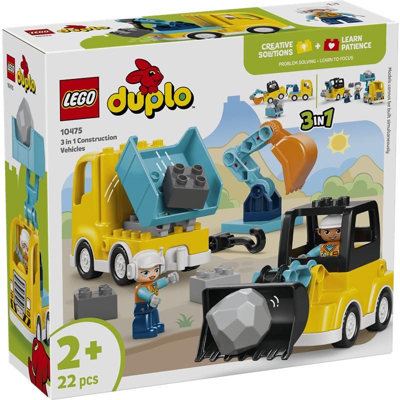 Lego Duplo veículos de construção 3 em 1