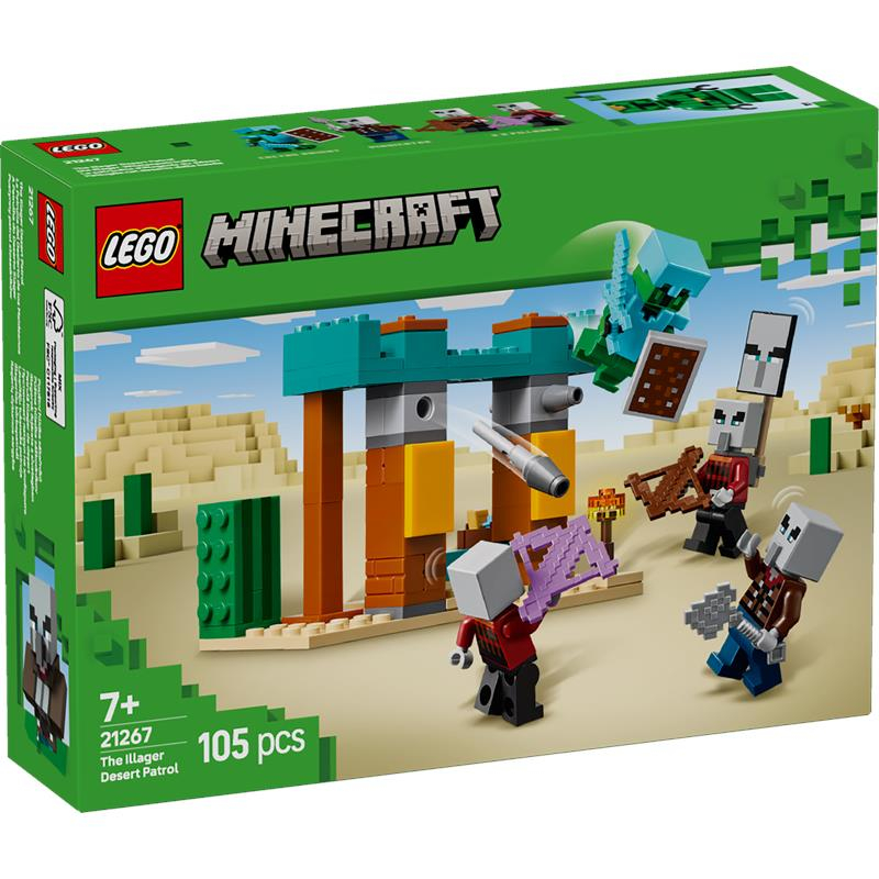 Lego Minecraft a patrulha do deserto Illager