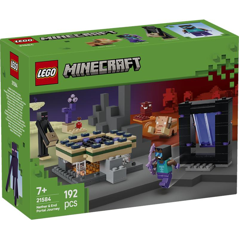 Lego Minecraft viagem pelo Nether e Portal do End