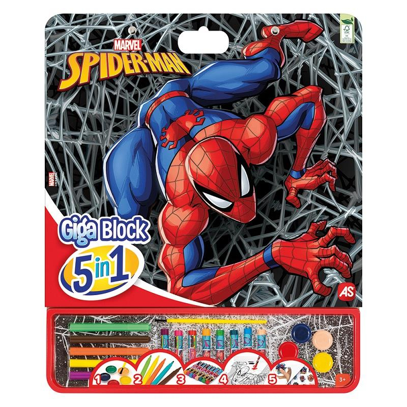 Livro colorir Giga Block Spiderman 5 em 1