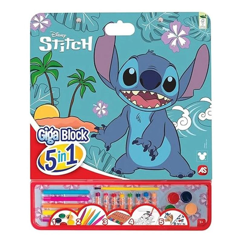 Livro colorir Giga Block Stitch 5 em 1