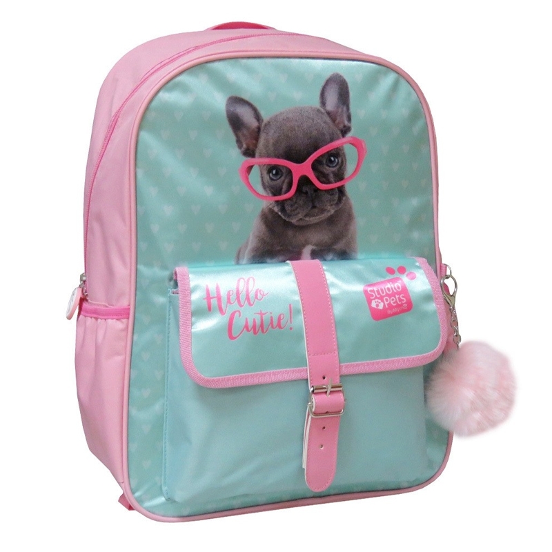 Mochila escolar cãozinho Studio Pets 40cm