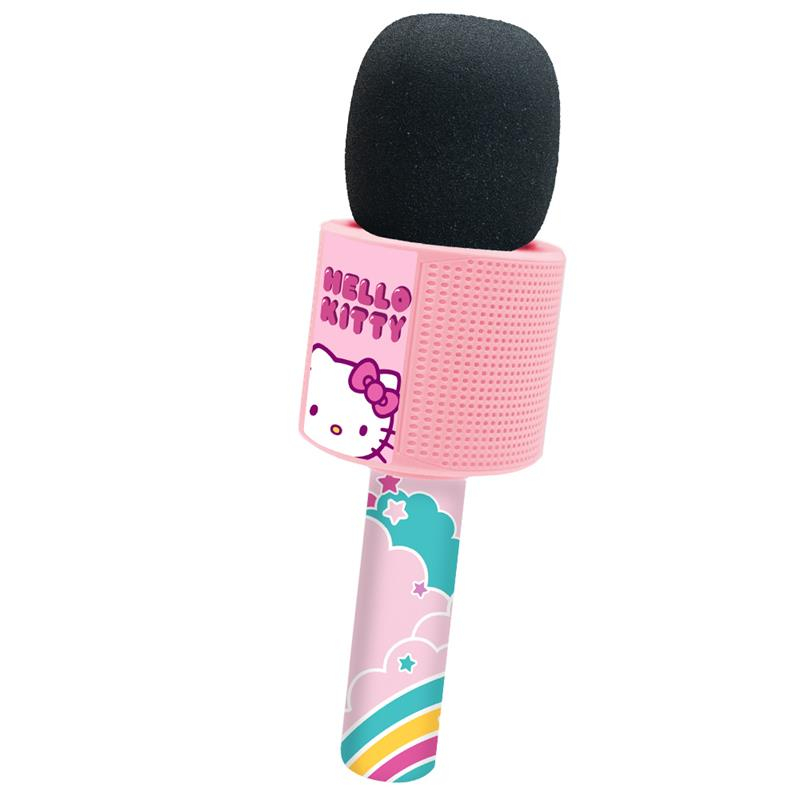 Microfone bluetooth com melodias Hello Kitty