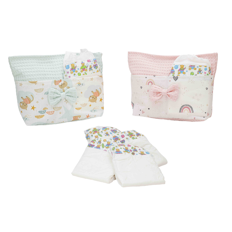 Necessaire com 5 fraldas