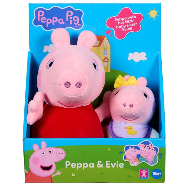 Peluche Peppa Pig com bebé