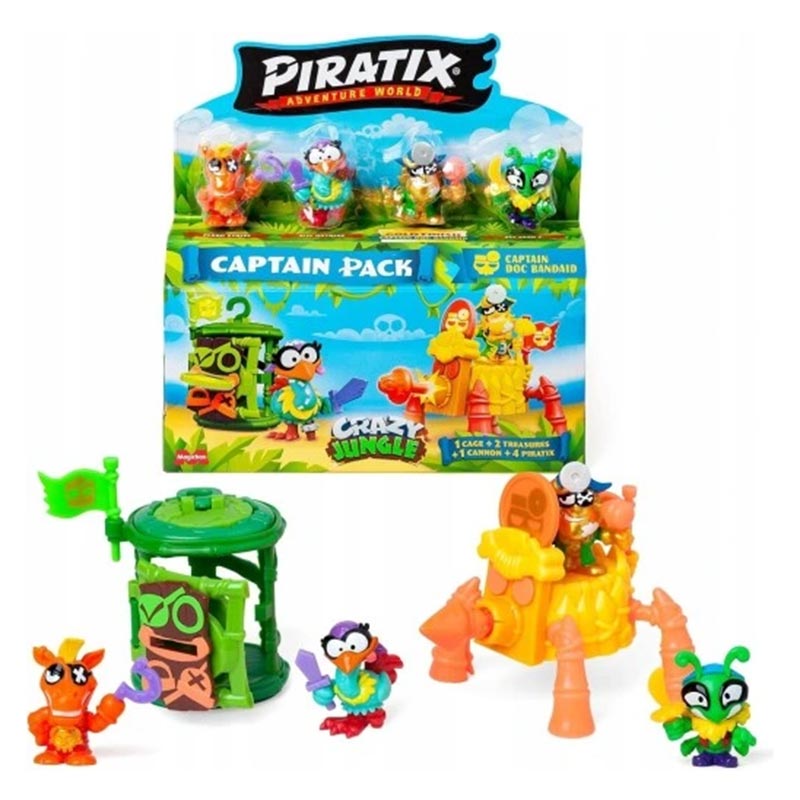 Piratix Crazy Jungle Captain Pack figuras