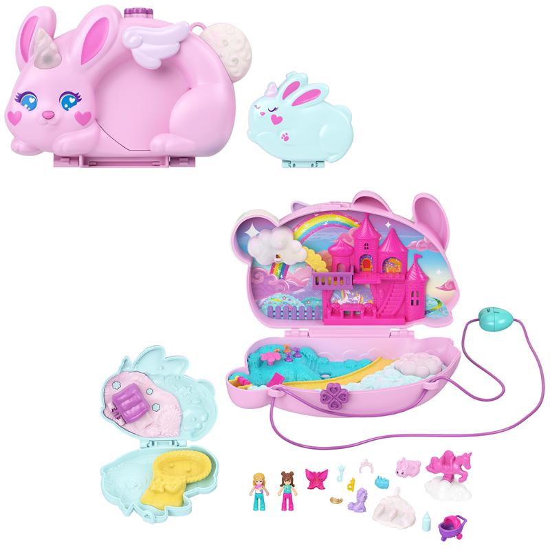 Pollu Pocket mini boneca cofre mala coelhinho