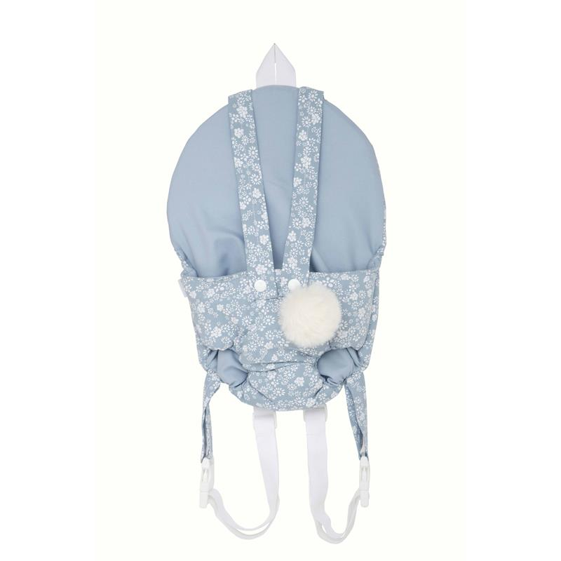 Marsúpio azul para bonecas 40 a 45 cm