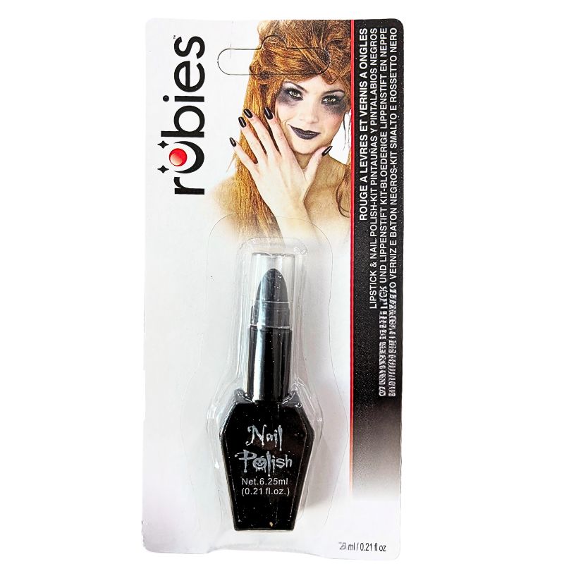 Kit verniz e batom negros