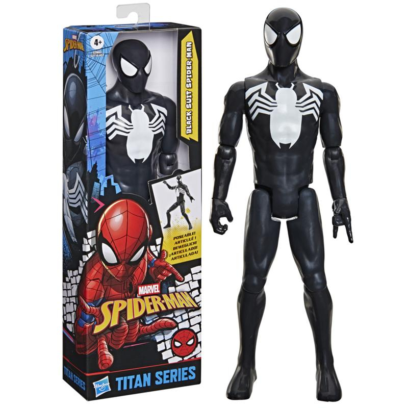 Spiderman figura titán Spiderman com fato preto