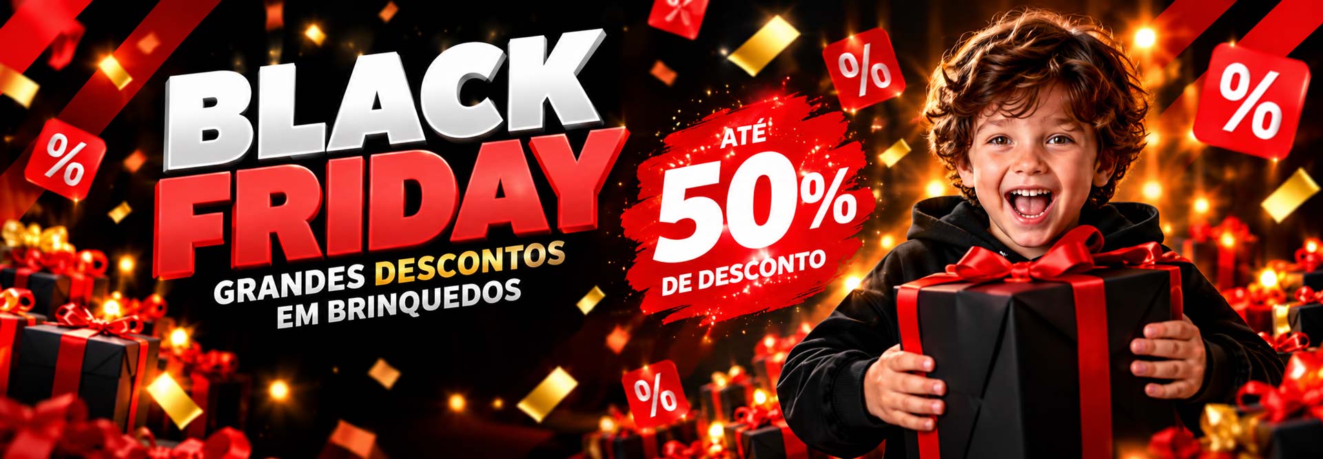 Black Friday 2026 — Grandes descontos em brinquedos até 50%