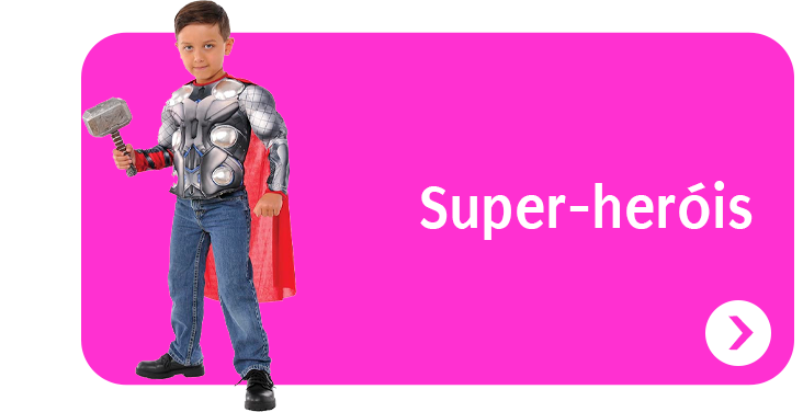 Disfarces de super-herois para criança