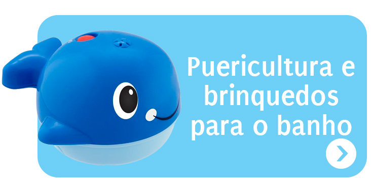 Puericultura e brinquedos para o banho