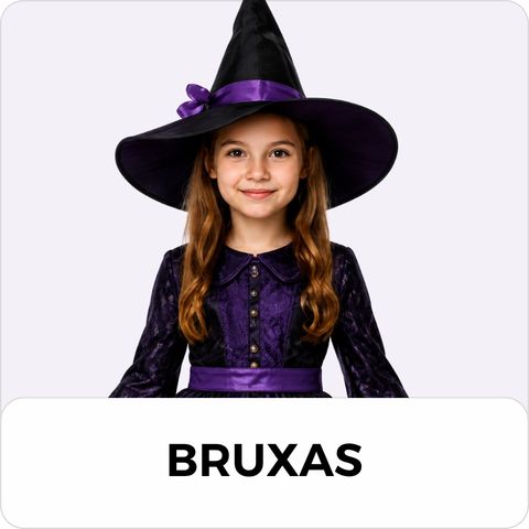 Disfarces de bruxas para crianças no Halloween