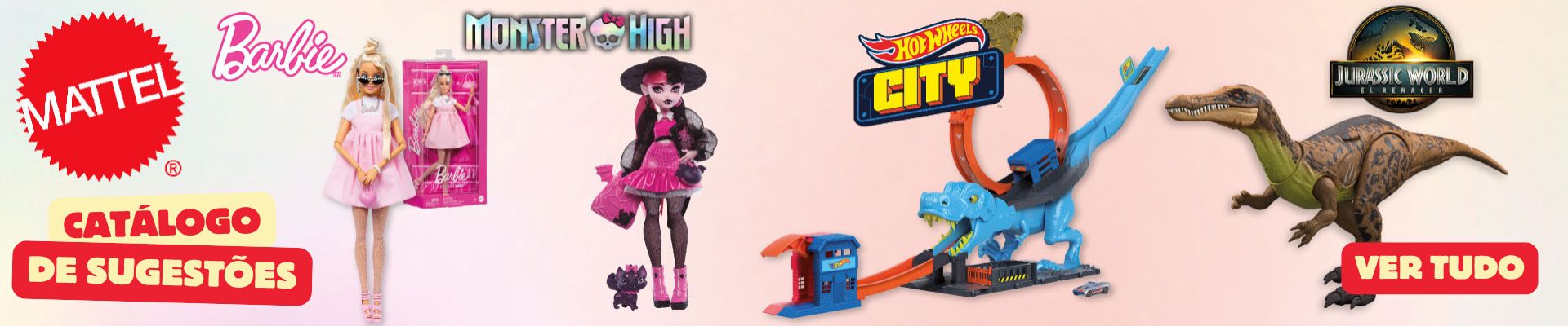 comprar brinquedos Mattel para o dia da criança
