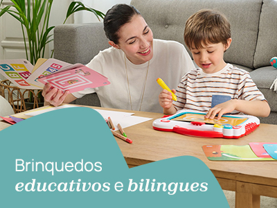 Brinquedos educativos e bilingues