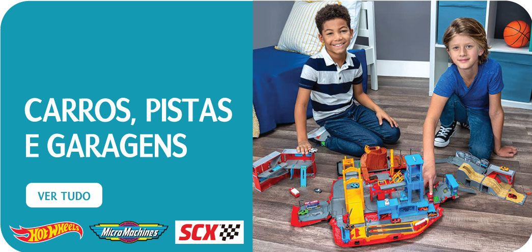 comprar carros, pistas e garagens online