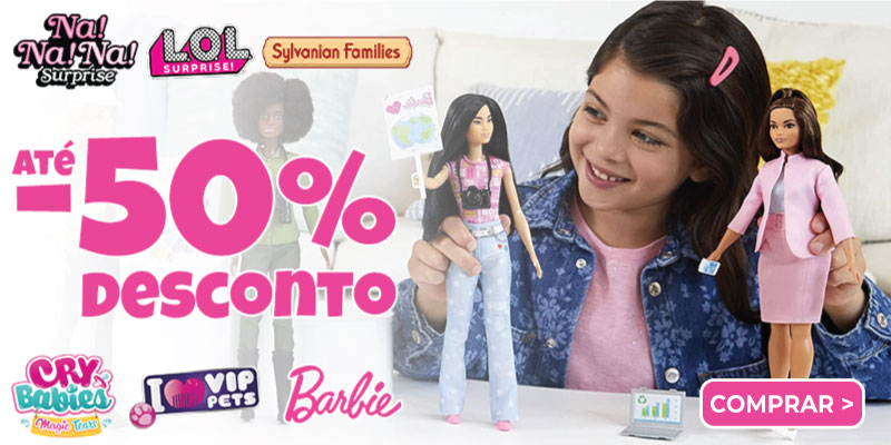 comprar bonecas em promoção online