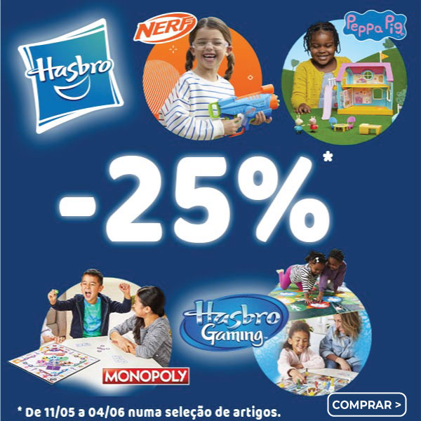Promoção em brinquedos hasbro