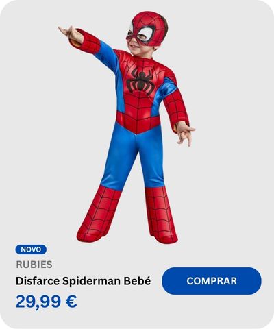 Disfarce Spiderman preschool deluxe beb&eacute;