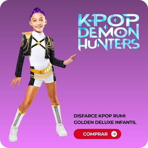 comprar Disfarce Kpop Rumi Golden deluxe infantil online